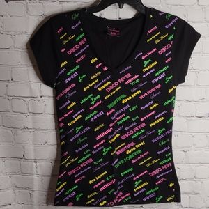 Ardene Neon Diva T-Shirt Tee Shirt Large L
